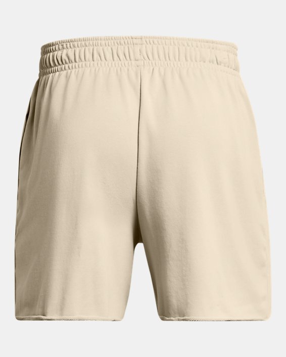 Men's UA Rival Terry 6" Shorts in Brown image number 5